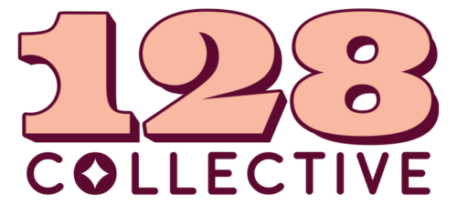 A logo for 128 Creative Collective